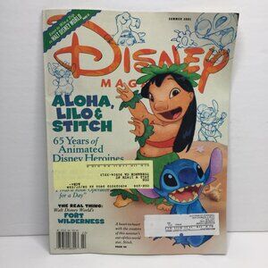 Vintage Disney Magazine Summer 2002 Aloha Lilo Stitch 64 Years Animated Heroines